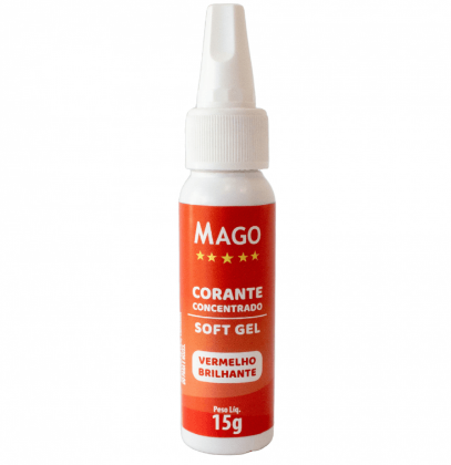 5902 - CORANTE SOFT GEL VERMELHO BRILHANTE 15g - MAGO