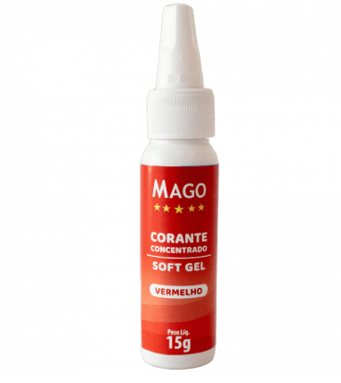 5910 - CORANTE SOFT GEL VERMELHO 15g - MAGO