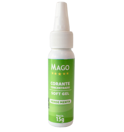 5912 - CORANTE SOFT GEL VERDE MENTA 15g - MAGO