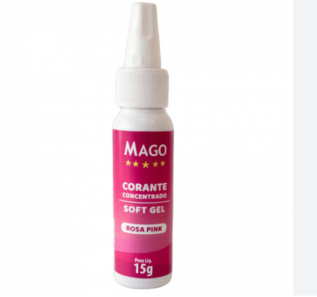 5918 - CORANTE SOFT GEL ROSA PINK 15g - MAGO
