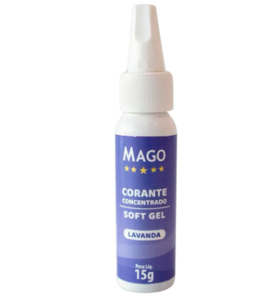 5906 - CORANTE SOFT GEL LAVANDA 15g - MAGO