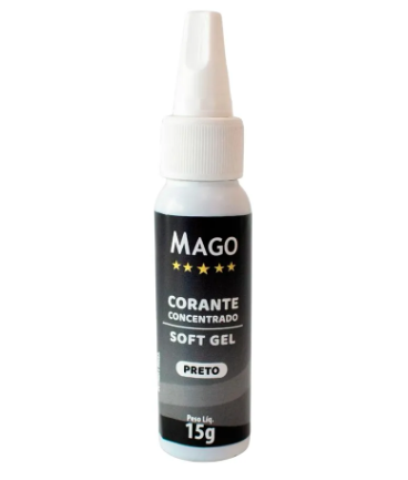 5934 - CORANTE SOFT GEL PRETO 15g - MAGO