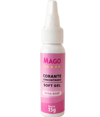 5935 - CORANTE SOFT GEL ROSA BEBE 15g - MAGO