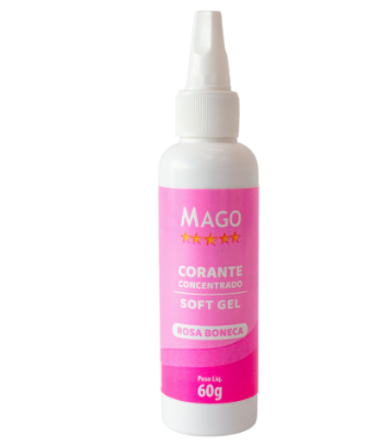 5708 - CORANTE SOFT GEL ROSA BONECA 60g - MAGO