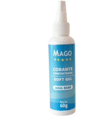 5706 - CORANTE SOFT GEL AZUL BEBE 60g - MAGO