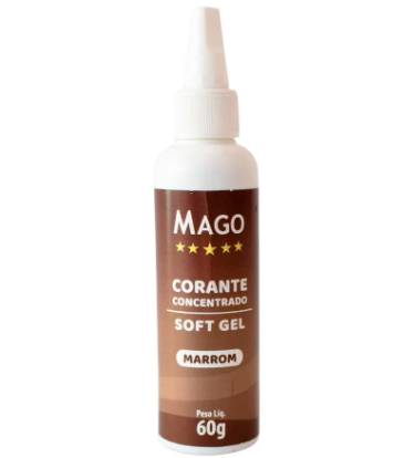 2742 - CORANTE SOFT GEL MARROM 60g - MAGO