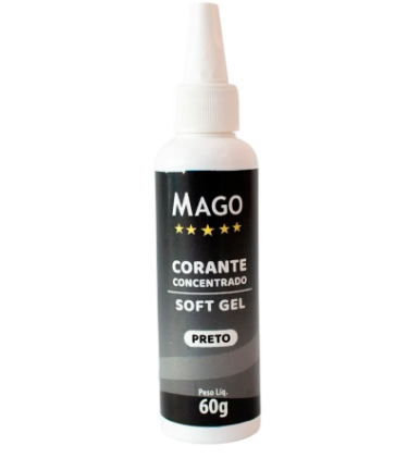 1924 - CORANTE SOFT GEL PRETO 60g - MAGO