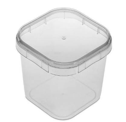 17671 - POTE QUADRADO C/TP 500ml C/10un - PLASTILANIA