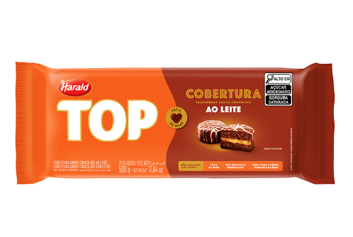 17675 - COB BARRA AO LEITE TOP 500g - HARALD