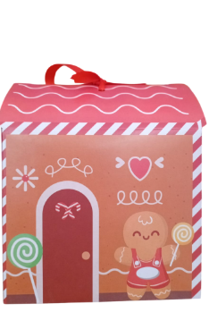 2191 - CAIXA CASINHA MINI PANETONE CASA BISCOITO - PC/ CROMUS