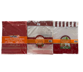 17723 - SACO PANETONE SANF 500g 25x32+3 NATAL C/50un - PC/ CROMUS