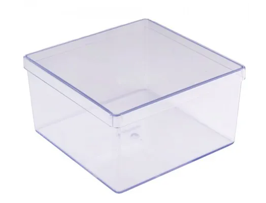 17752 - CAKE BOX QUADRADO C/TP 500ml - BLUE START