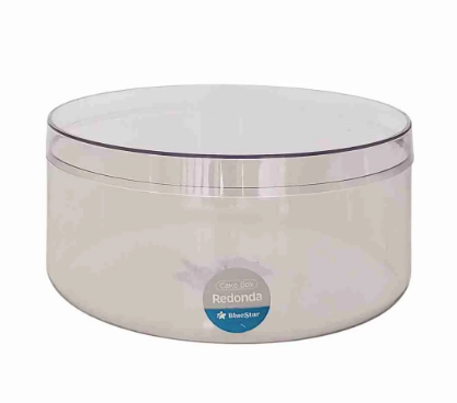 17234 - CAKE BOX REDONDA C/TP 2L - BLUE START 