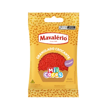 2402 - GRANULADO CROCANTE VERMELHO 120g - MAVALERIO 