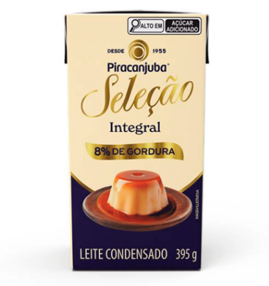 17755 - LEITE CONDENSADO 8% 395g - PIRACANJUBA