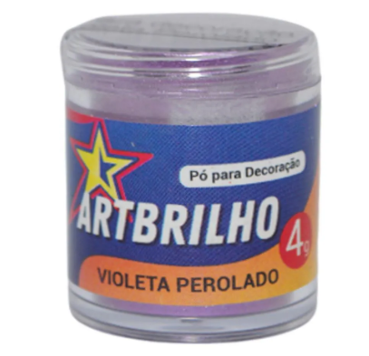 17763 - PO P/ DEC VIOLETA PEROLADO 4g - ARTBRILHO