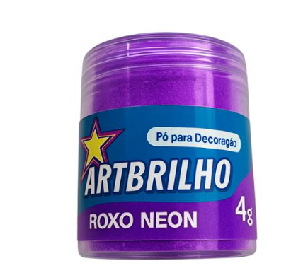 17772 - PO P/ DEC ROXO NEON 4g - ARTBRILHO