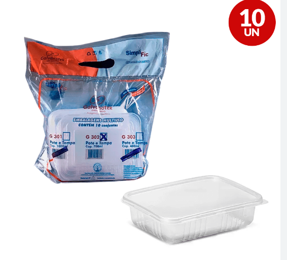 17789 - EMB. G302SF POTE 700ml C/10cj - GALVANOTEK