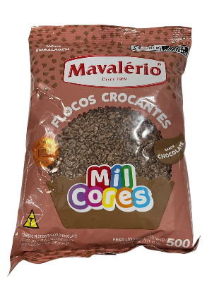 2397 - FLOCOS CROCANTE CHOCOLATE MIL CORES 500g - MAVALERIO