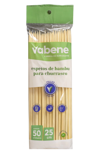 17818 - ESPETO CHURRASCO MEDIO 25CM C/50UN - VABENE