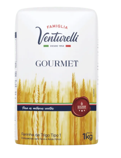17832 - FARINHA TRIGO VENTURELLI GOURMET 1KG - GLOBO