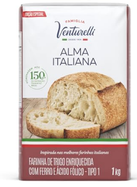 17842 - FARINHA TRIGO VENTURELLI ALMA ITALIANA 1KG - GLOBO