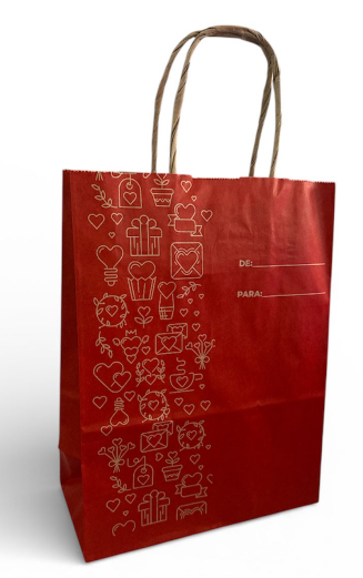 17850 - SACOLA PREMIUM VERMELHA M 31X26X13 - VINCO