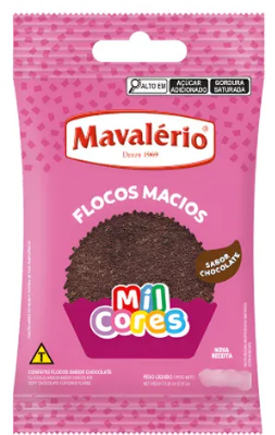 2396 - FLOCOS MACIO CHOCOLATE MIL CORES 120g - MAVALERIO