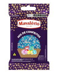 17221 - MIX DE CONFEITOS AZUL MIL CORES 120g - MAVALERIO