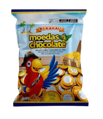 17867 - MOEDAS AO LEITE 500G - KIKAKAU