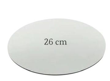 17558 -CAKE BOARD BRANCO MDF 26cm EXP 3mm - ADT