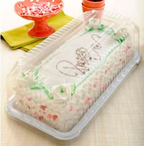 2592 - EMBALAGEM G65MM TORTA RETANGULAR PEQ. MILLENIUM MEDIA 2kg BRANCA 1cj - GALVANOTEK