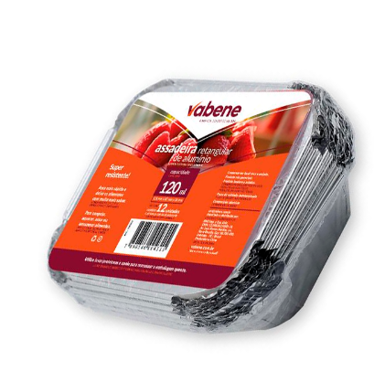 17911 - ASSAD ALUM RETANG 120ML TP CART C/12UN - VABENE BM3