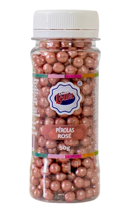 17916 - PEROLA G CINTILANTE ROSE 50G - DONA LELLA