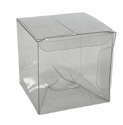 17990 - CAIXA CUBO ACETATO TRANSP P 4X4X4 C/10UN - PC/ CROMUS