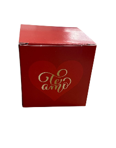 18079 - CAIXA CUBO SWEET HEART 7X7X7 - PC/ CROMUS