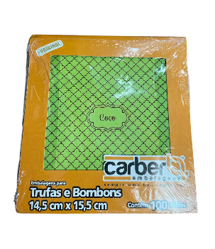 18059 - EMB TRUFA MAIS COCO 14,5X15,5 C/100UN - PC/ CROMUS