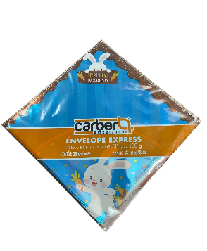 18039 - ENVELOPE METAL CHOCOMUNDO AZUL 18X18 C/25UN - PC/ CROMUS