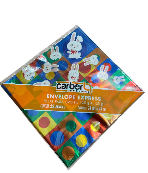 18042 - ENVELOPE METAL BLOCOS 24X24 C/25UN - PC/ CROMUS