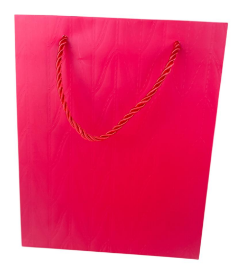 17937 -SACOLA PREMIUM RELEVO VERMELHO M - PC/ CROMUS