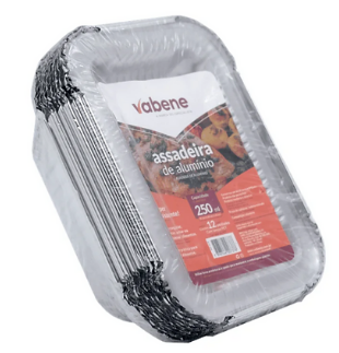 2514 - ASSAD RETANGULAR 250ml TP PET 12un - VABENE