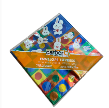 18050 - ENVELOPE METAL BLOCOS 44X44 C/25UN - PC/ CROMUS