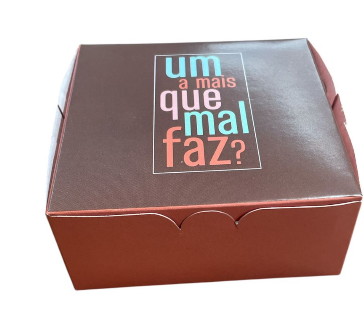 17980 - CAIXA P/4 BRIG UM A MAIS 8,5X8,5X3,5 - PC/ CROMUS