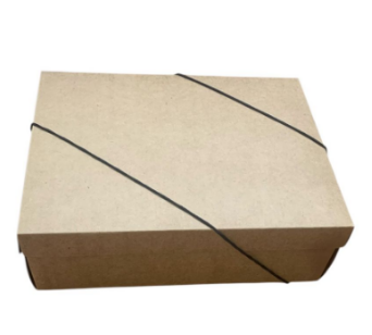 17894 - CAIXA RETANGULAR C/TP KRAFT M 35X25X11 - PC/ CROMUS