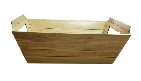 18024 - CESTA MADEIRA NATURAL P 18X13X7,5 - PC/ CROMUS