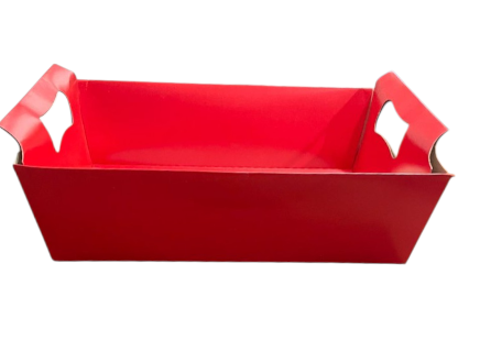 18027 - CESTA VERMELHO G 32X24X11 - PC/ CROMUS