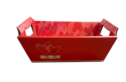 18030 - CESTA CARTAO SONHOS DE AMOR M 22X15X9 - PC/ CROMUS