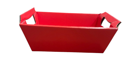 18025 - CESTA VERMELHO M 22X15X9 - PC/ CROMUS