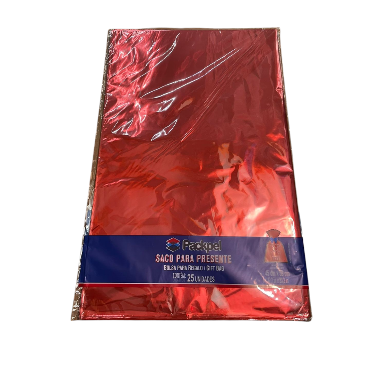 17920 - SACO PRESENTE METAL LISO SORT 45X59 C/25UN - PC/ CROMUS