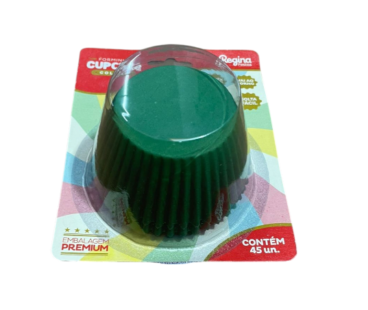 4918 - FORMINHA CUPCAKE COLORS IMPERMEAVEL VERDE ESCURA 45un - REGINA